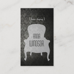 Cartão de visita Home da plataforma do chique