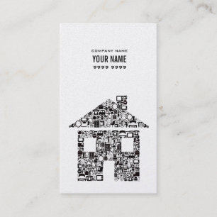 Cartão de visita Home dos bens imobiliários da