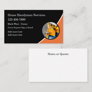 Cartão De Visita Home Handyman Services Modern