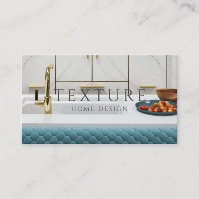 Cartão De Visita Home Interior do Design de Interiordesign do Homed (Frente)