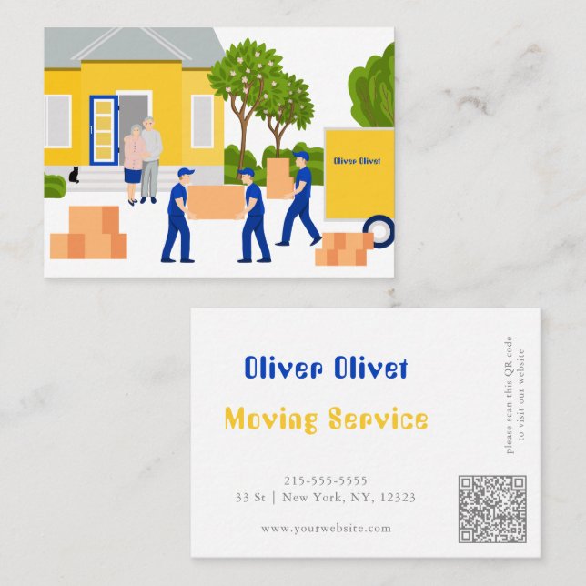 Cartão De Visita Home Moving Service (Frente/Verso)