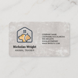 Cartão De Visita Home Page do Cachorro   Serviços de abrigo para an