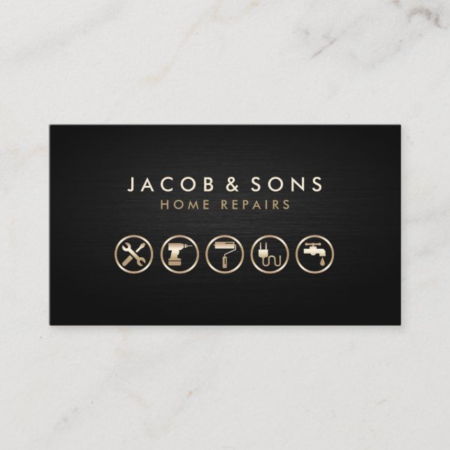Cartão De Visita Home Reparações Handyman (Frente)