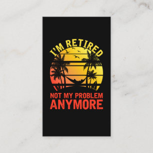 Cartão De Visita Homens Aposentados, Mulheres Sarcásticas