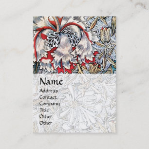 Cartão De Visita HONEYSUCKK, vermelho-rosa, castanho-branco