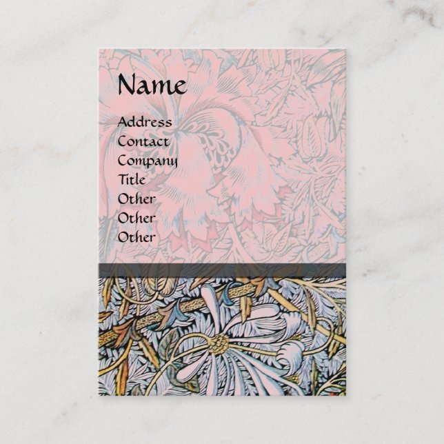 Cartão De Visita HONEYSUCKT, amarelo, vermelho-rosa, castanho (Frente)