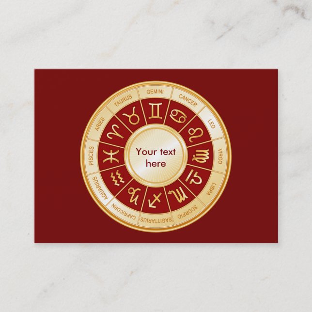 Cartão De Visita Horoscópio Mandala (Frente)