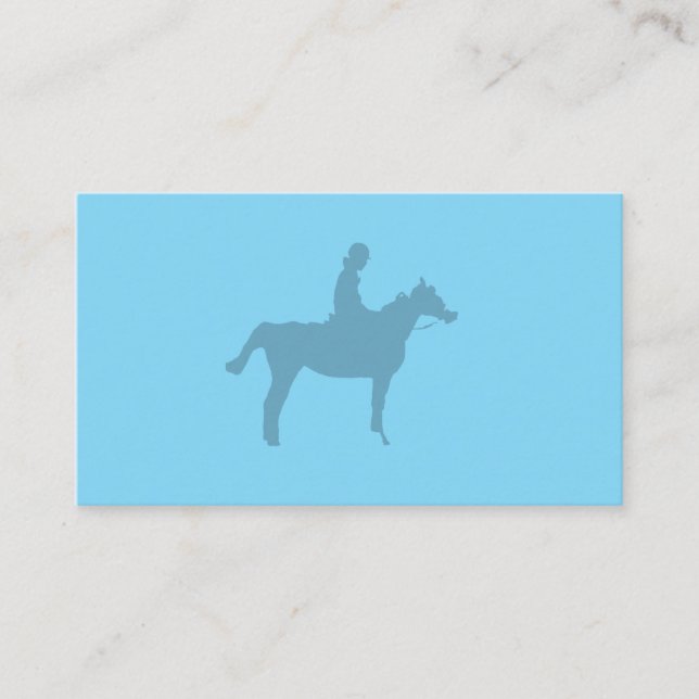 Cartão De Visita Horse Silhouette Small Notepad (Frente)