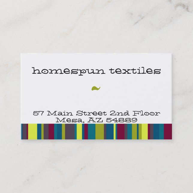 Cartão De Visita Horseblanket Colorbook (Frente)