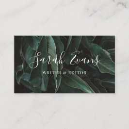 Cartão De Visita Hortaliças modernas das folhas