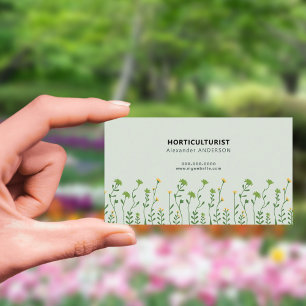 Cartão De Visita Horticulturário