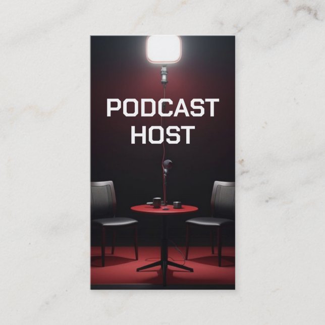 Cartão De Visita Host Podcast (Frente)