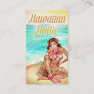 Cartão De Visita Hottie havaiano contacta-me para a personalizaçã