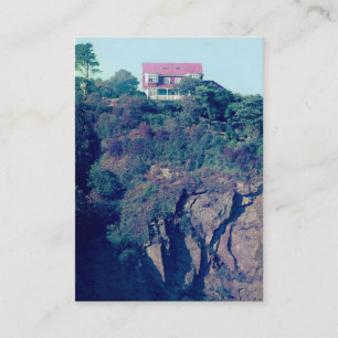 Cartão De Visita House on a Cliff - Tenby, Wales, UK