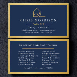 Cartão De Visita House Painter Metallic Painting Service