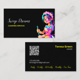 Cartão De Visita Housemaid Housekeeper QR