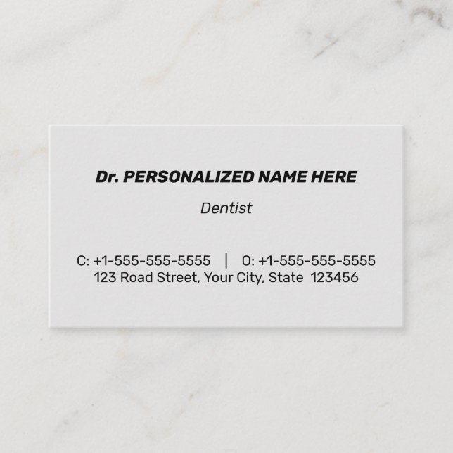 Cartão de visita humilde, conservador e corporativ (Frente)