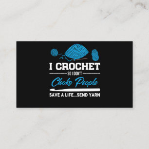 Cartão De Visita I Crochet Choke Pessoas Salvem Uma Vida Enviar Yar