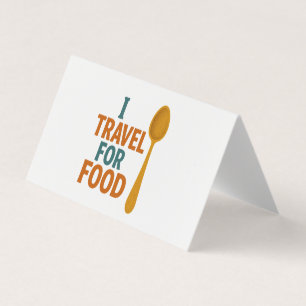 Cartão De Visita I Viagem Para Comida - Vintage Spoon Adventure