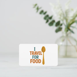 Cartão De Visita I Viagem Para Comida - Vintage Spoon Adventure