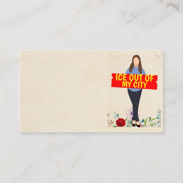 Cartão De Visita Ice Out of My City Business Card (Verso)