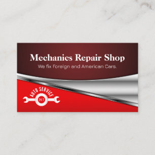 Cartão De Visita Ícone Auto Service Wrench   Serviços De Automóveis