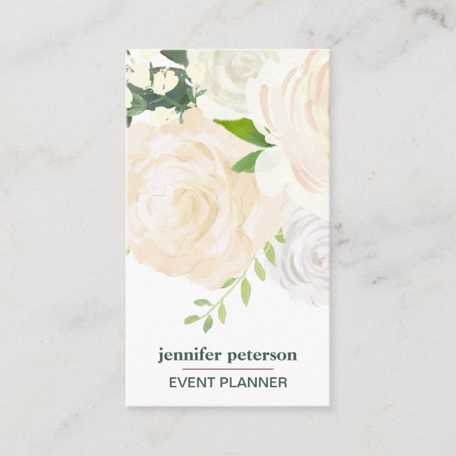 Cartão De Visita Ícone Boho chic Elegante das Mídias Sociais de Mar (Frente)