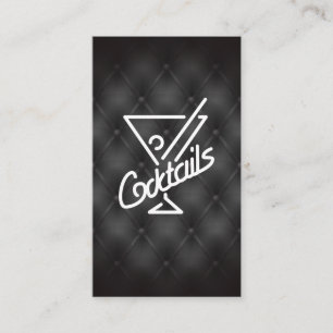 Cartão De Visita Ícone Coktails  Bar e Restaurante