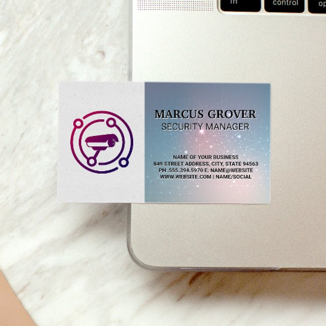 Cartão De Visita Ícone da câmera | Segurança (Criador carregado)