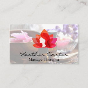 Cartão De Visita Ícone da Mulher Lotus  Dourado mármore  Sais De 