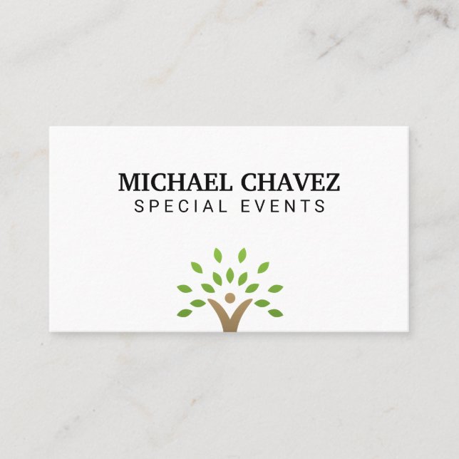 Cartão De Visita Ícone de árvore (Frente)