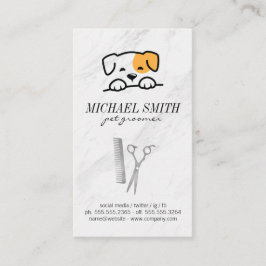 Cartão De Visita Ícone de Cachorro Cortado | Ferramentas do Groomer