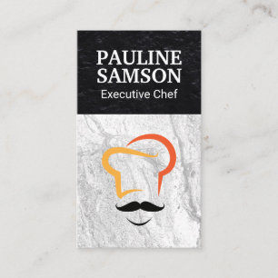Cartão De Visita Ícone de Chef Executivo  Sábado