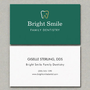 Cartão De Visita Ícone de Dente de Consultório Odontológico Dentist