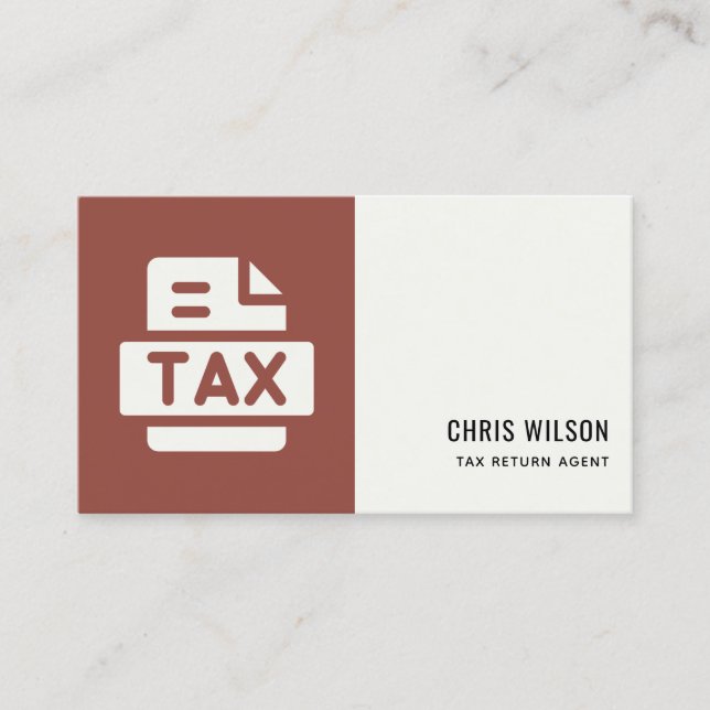 CARTÃO DE VISITA ÍCONE DE PREPARAÇÃO DO AGENTE DE DEVOLUÇÃO DO IMPO (Frente)