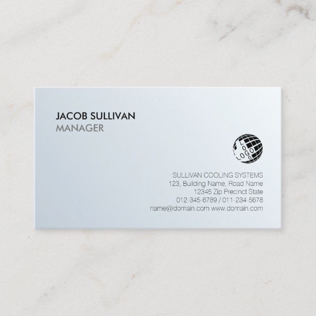 Cartão De Visita Ícone do Floco de Neve de Refrigeração de Ar Condi (Frente)