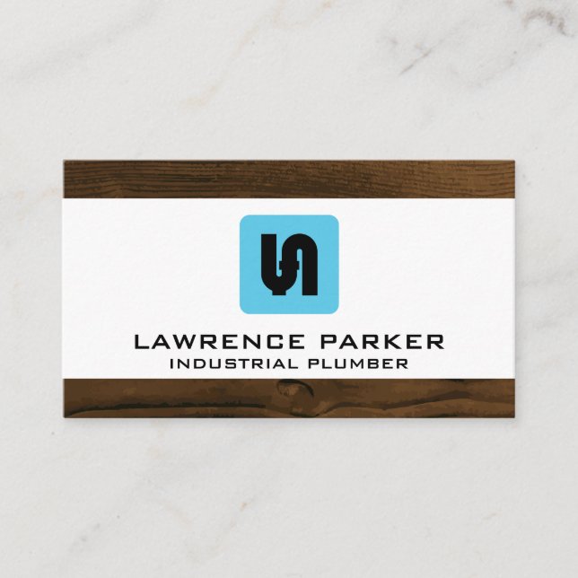 Cartão De Visita Ícone do Sistema Pipe | Canalizador (Frente)