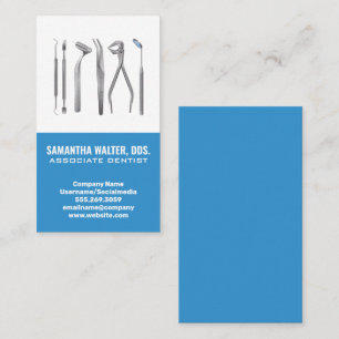 Cartão De Visita Ícone Ferramentas de Odontologia   Dentista associ