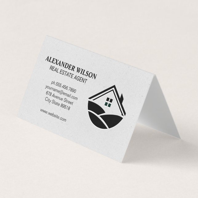 Cartão De Visita Ícone Home e Colinas (Frente)