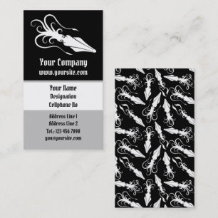 Cartão De Visita Ícone Lado Branco Vertical