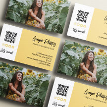 Ícones de Mídia Social de Código QR de Foto Amarel