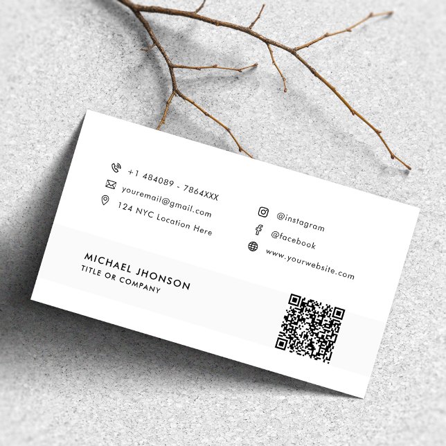 Cartão De Visita Ícones do site do Facebook Ícones do código QR (Criador carregado)