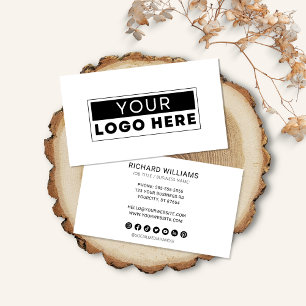 Cartão De Visita Ícones modernos de logotipo personalizado e minima