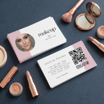 Ícones Sociais Código QR Rosa Bege Branco Foto MUA