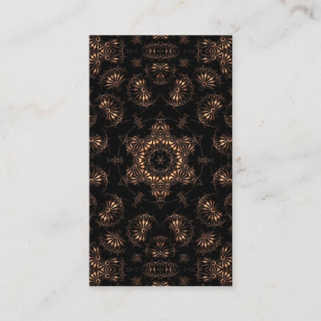 Cartão De Visita Idade do Bronze Mandala (Frente)