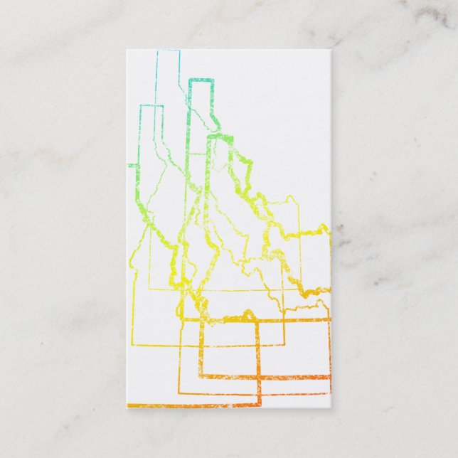 Cartão De Visita idaho relaxa (Frente)