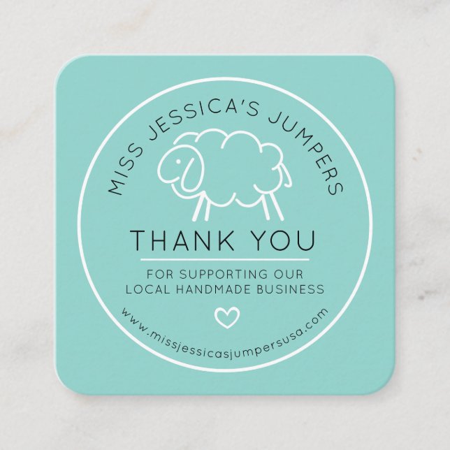 Cartão de visita Ideal para artigos de malha casei (Frente)