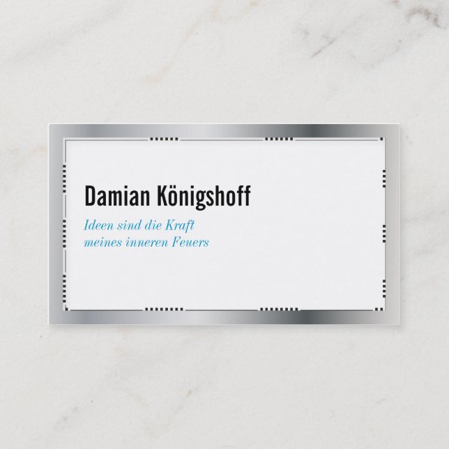 Cartão De Visita Ideengeber Visitenkarte (Verso)