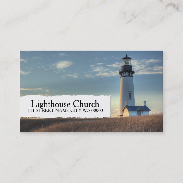 Cartão De Visita Igreja Pastor Religião Cristão (Frente)