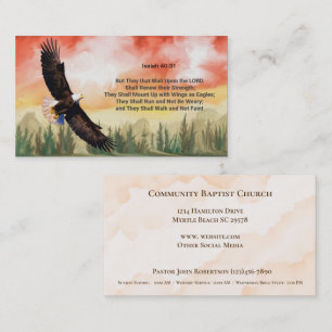 Cartão De Visita Igreja Personalizada de Bíblia Versa